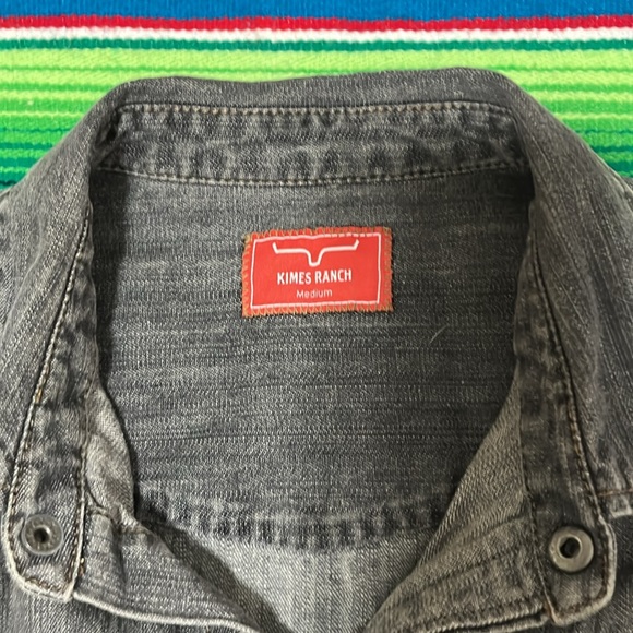 Kimes Ranch Black Denim Button Down - Picture 2 of 5